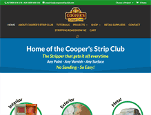 Tablet Screenshot of coopersstripclub.com